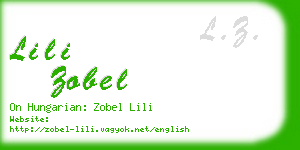 lili zobel business card